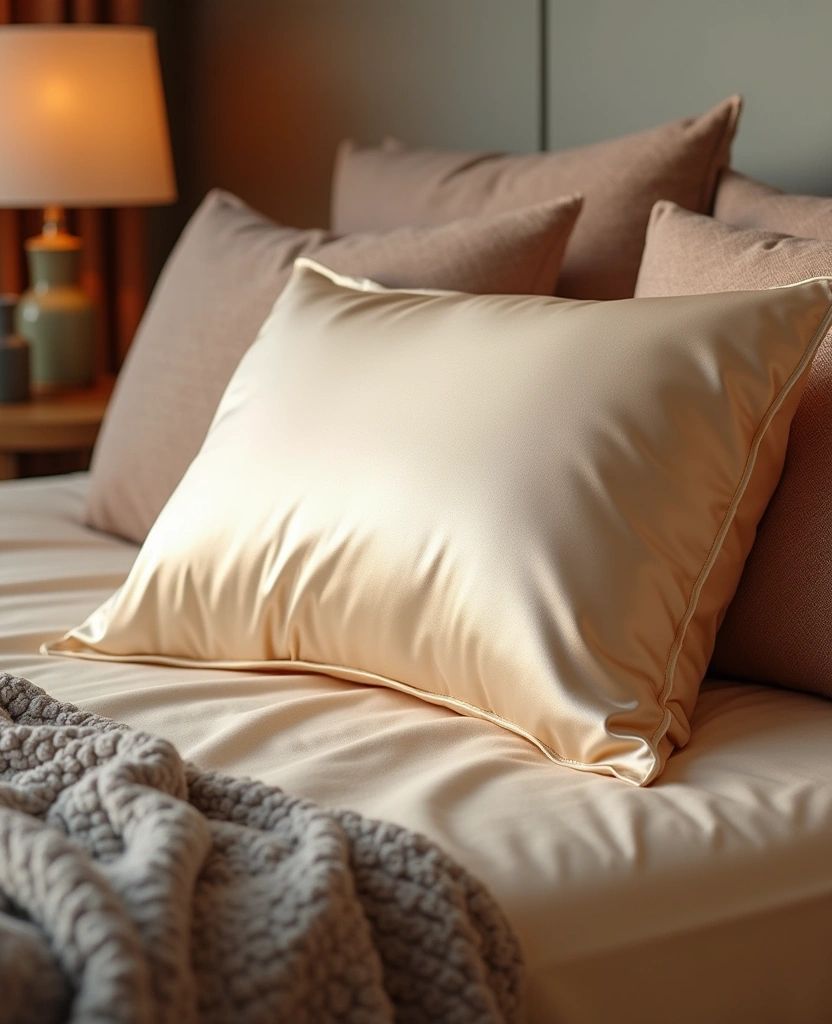 Калъфка за възглавница от естествена коприна – Златиста