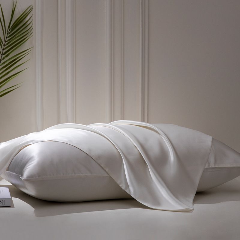 Калъфка за възглавница от естествена коприна – Бяла