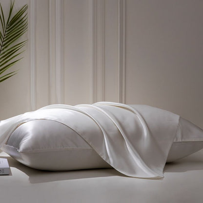 Калъфка за възглавница от естествена коприна – Бяла