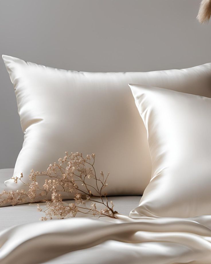 Калъфка за възглавница от естествена коприна – Бяла